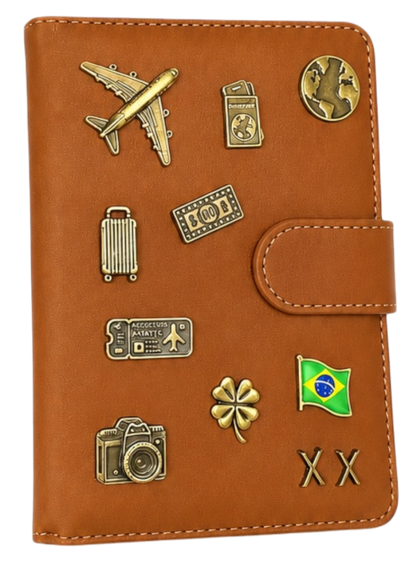 COMBO SEE YOU SOON - Carteira Nomad + 9 PINS + 2 LETRAS