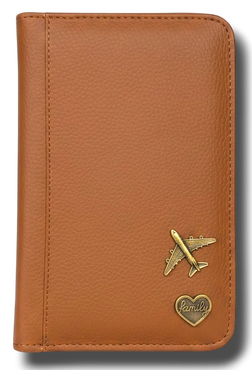 COMBO FAMILY TRIP - Family Pouch para 4 ou 6 passaportes + 2 PINS