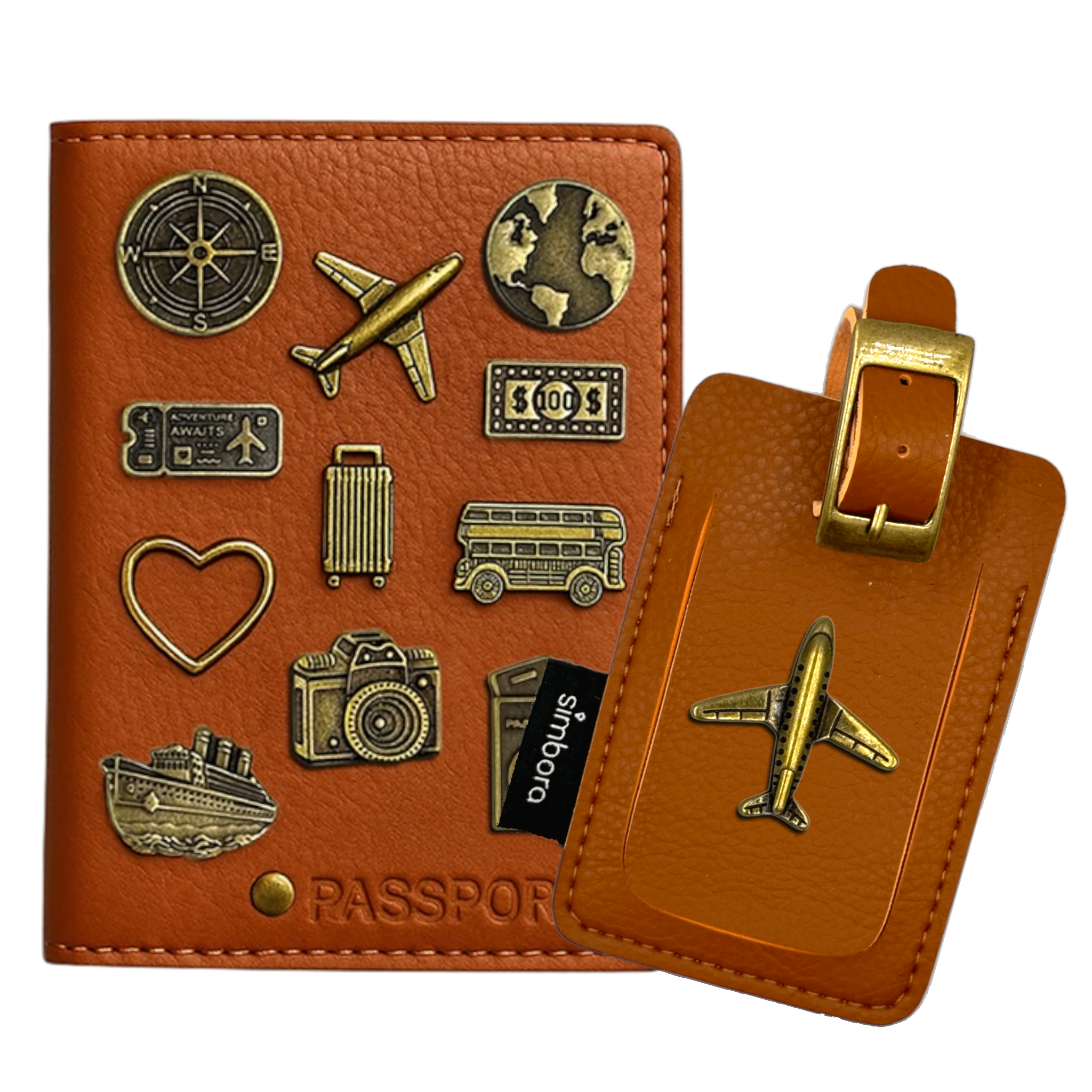 COMBO WANDERLUST TRAVEL SET - Case Europa + 01 ID de bagagem + 12 PINS