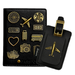 COMBO WANDERLUST TRAVEL SET - Case Europa + 01 ID de bagagem + 12 PINS - Queenstown