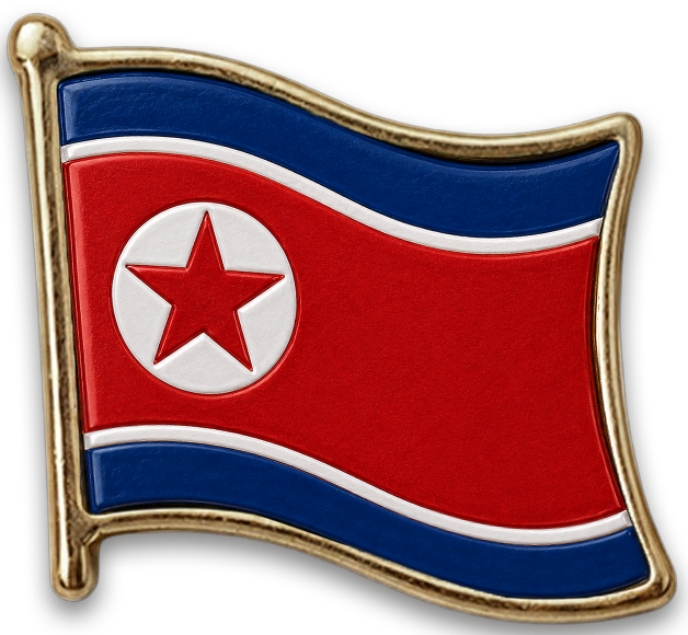 Pin Coreia do Norte