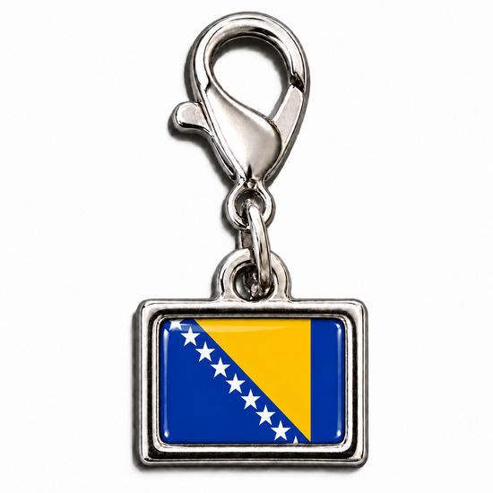 Pingente Bandeira Bósnia e Herzegovina