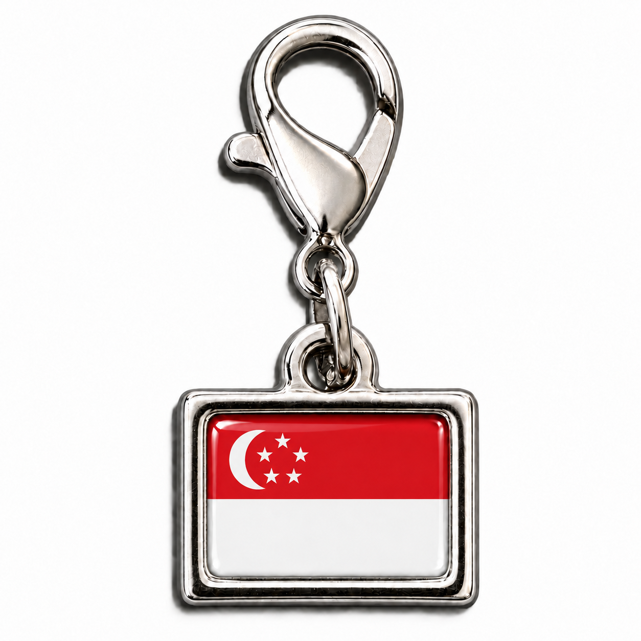 Pingente Bandeira Singapura