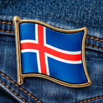 Pin Islândia - Broche