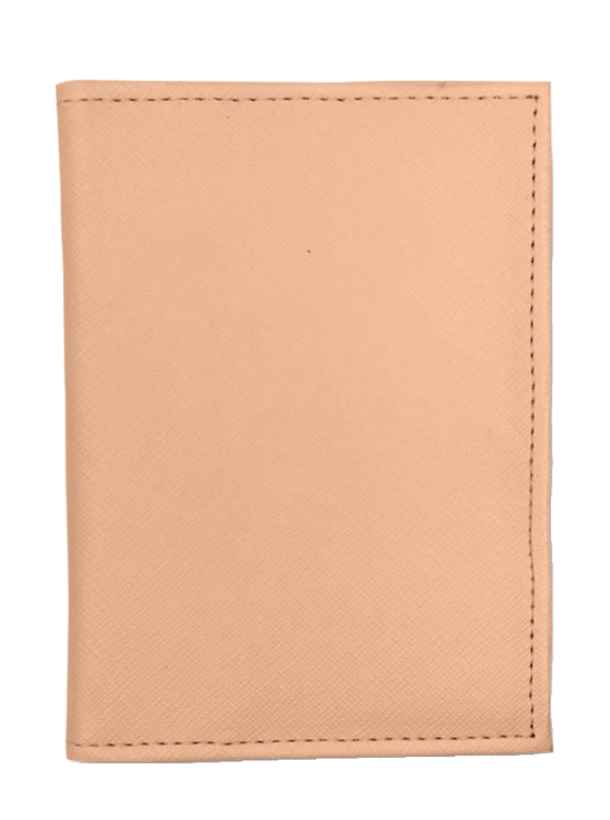 Carteira Mundo em sintético para 02 passaportes - Champagne