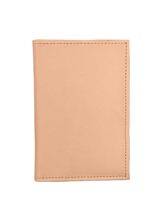 Carteira Mundo em sintético para 02 passaportes - Champagne