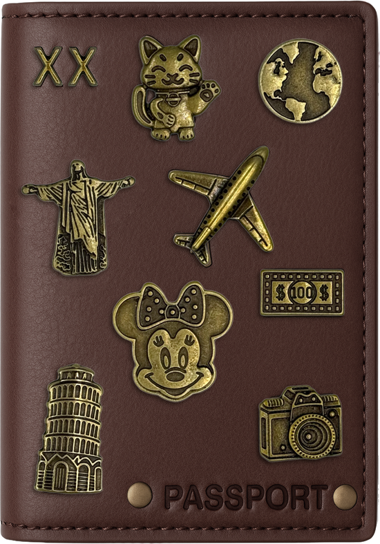 COMBO EXPLORER - Case europa + 8 PINS + 2 LETRAS - Uluru (roxo escuro com vermelho e rosa)
