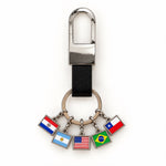 Bag Charm Mundo Afora | chaveiro colecionável com 5 bandeiras - Preto