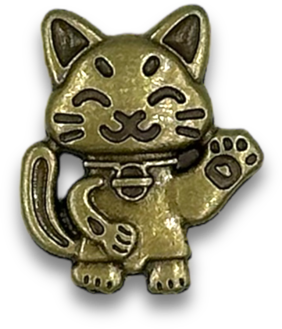 Imagem 2 produto Pin Maneki Neko / Gatinho da Sorte Japonês